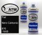 Preview: Fiat, Nero Carbonio, 876 / NXB: 400ml Sprühdose + 400ml Klarlack - Set, von ATW Autoteile West.